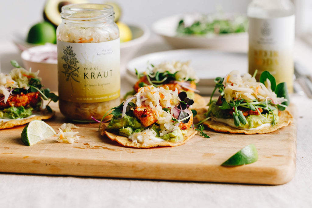 MEXI KRAUT FISH TOSTADAS