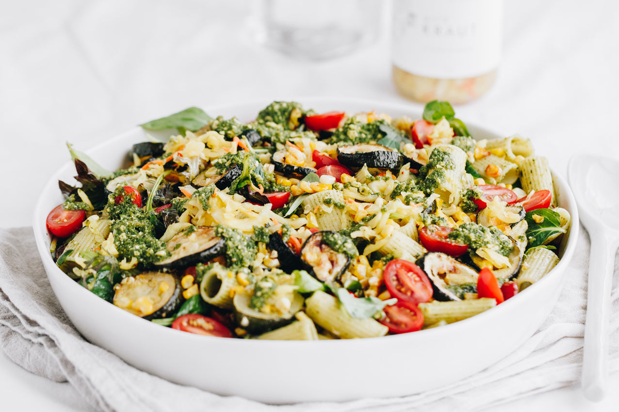 SUMMER PASTA SALAD w. MEXI KRAUT
